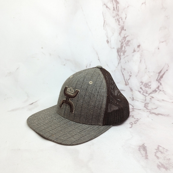 Hooey Trucker Hat Men Snap Back Mesh Brown Stripe Original Classic O Embroidered - Picture 3 of 8